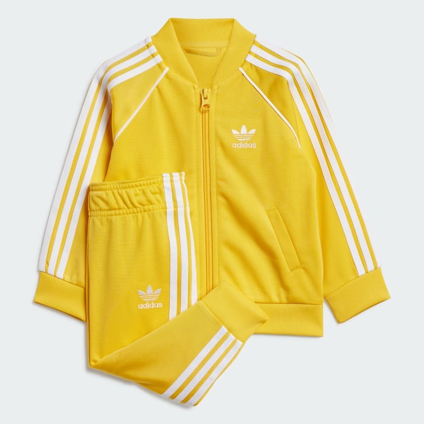 yellow adidas tracksuit