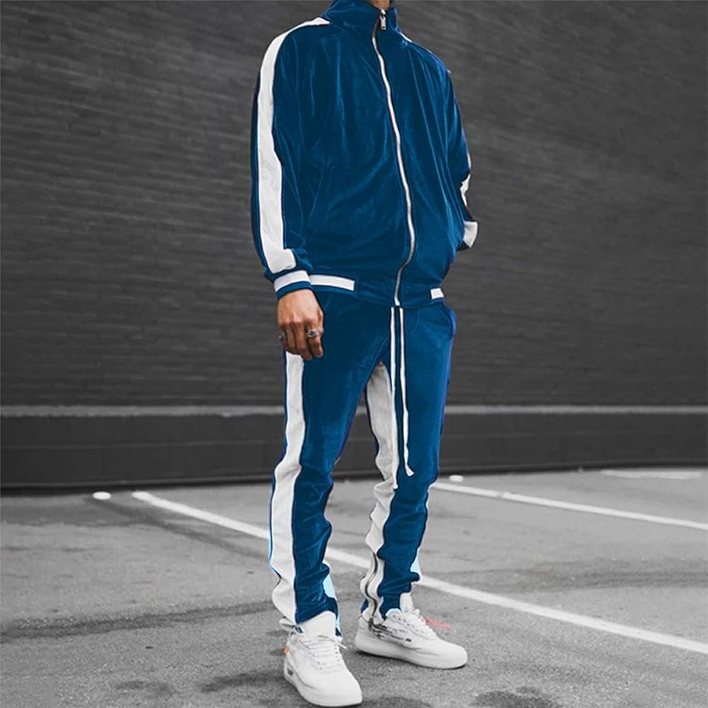 men's velour tracksuit