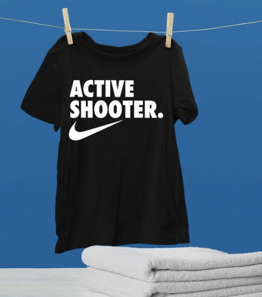 active shooter basketball shirt