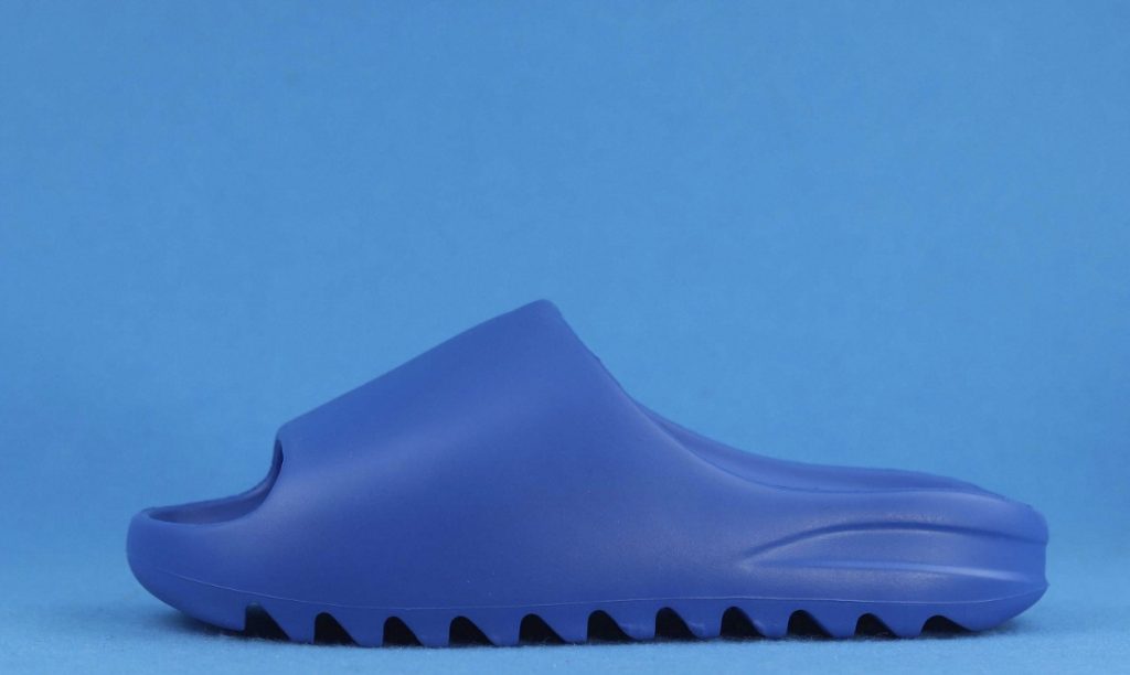 blue yeezy slides