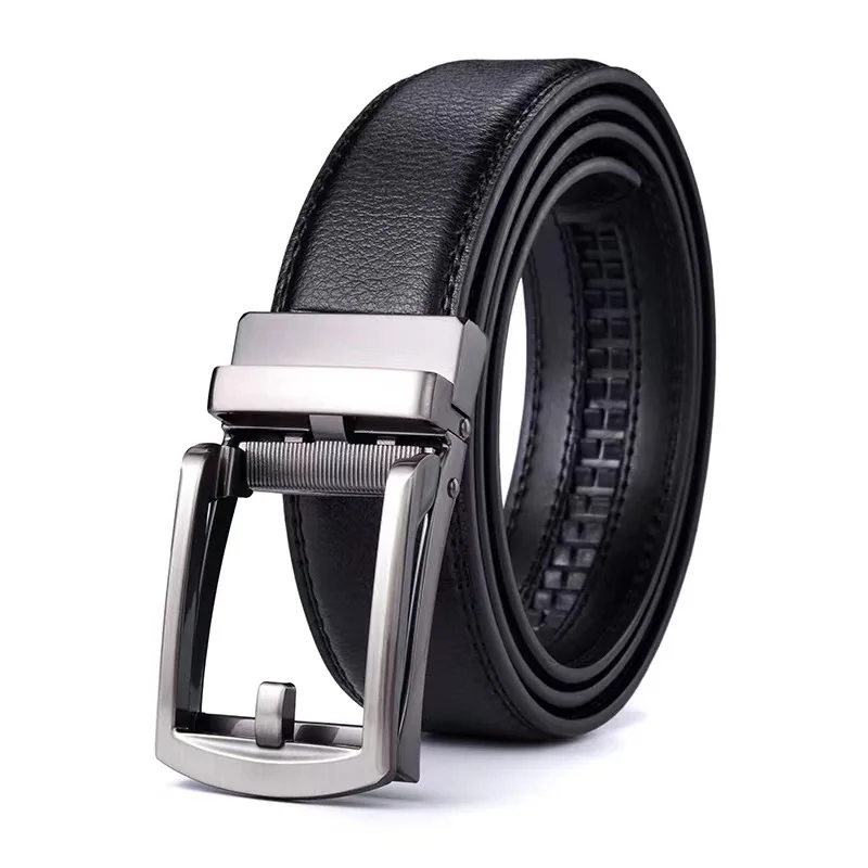 mens black leather belt