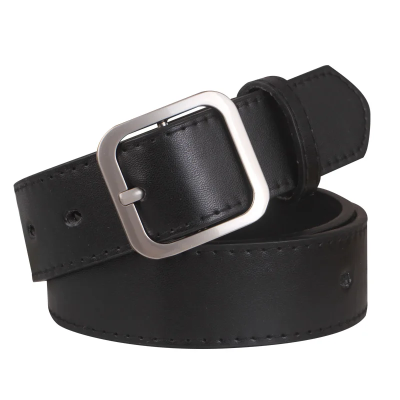 mens black leather belt