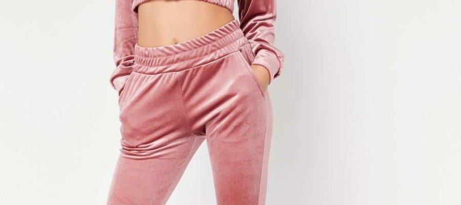 pink velour tracksuit