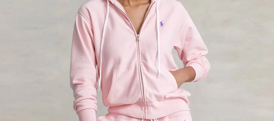 pink polo tracksuit