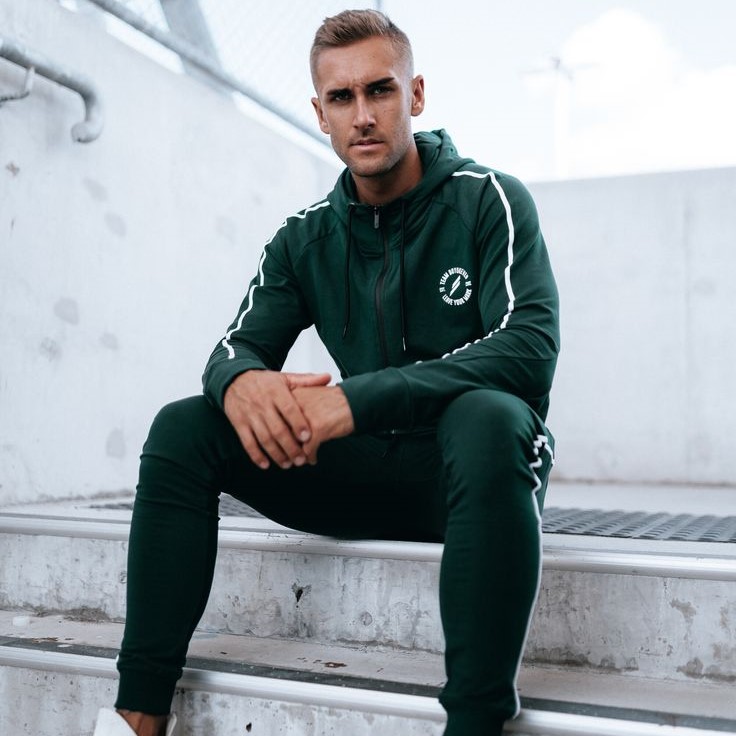 green tracksuit mens