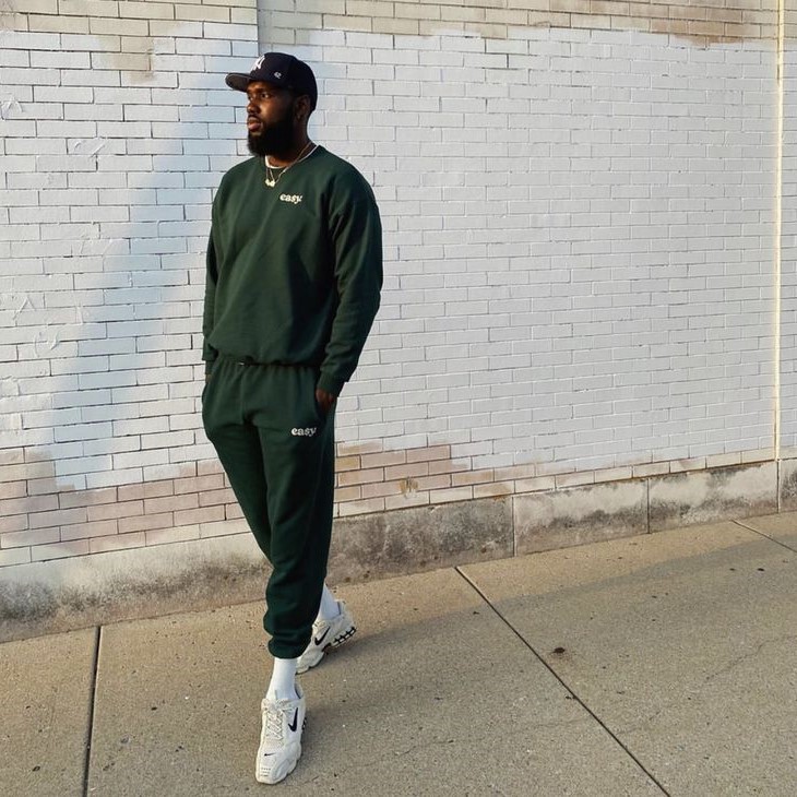 green tracksuit mens