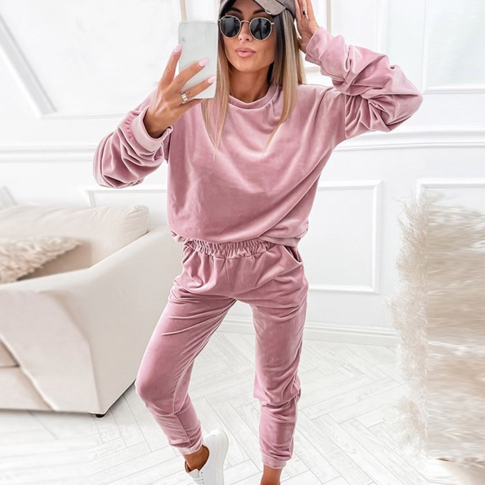 velvet tracksuit women
