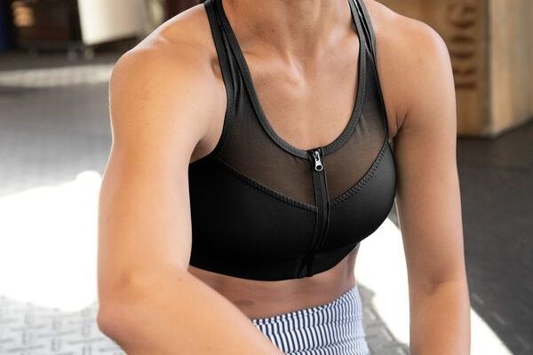 zip front sports bras