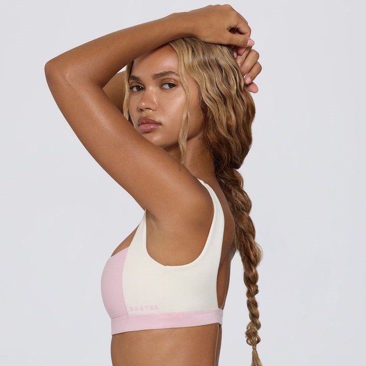 pink sports bras