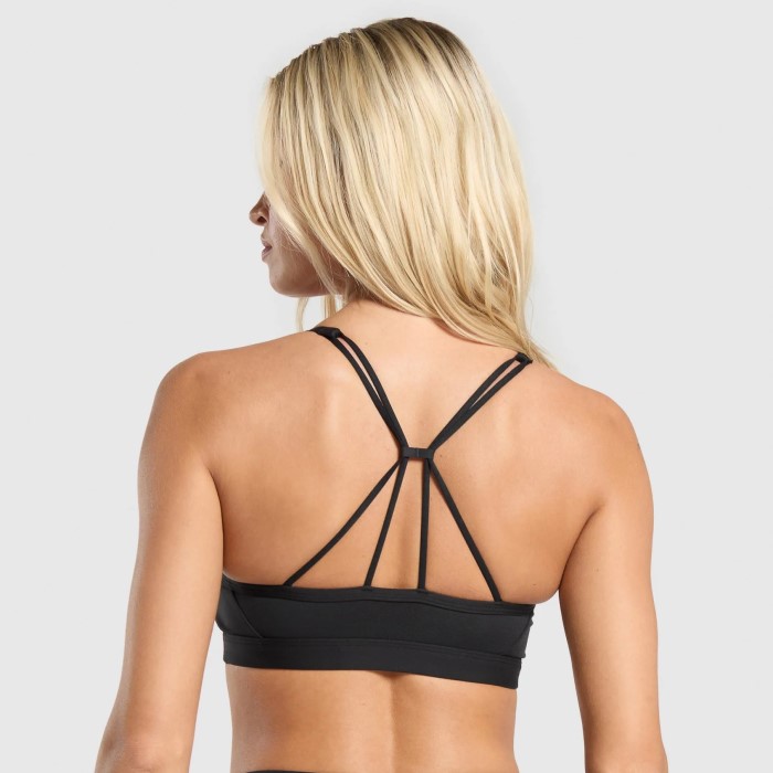 black sports bras