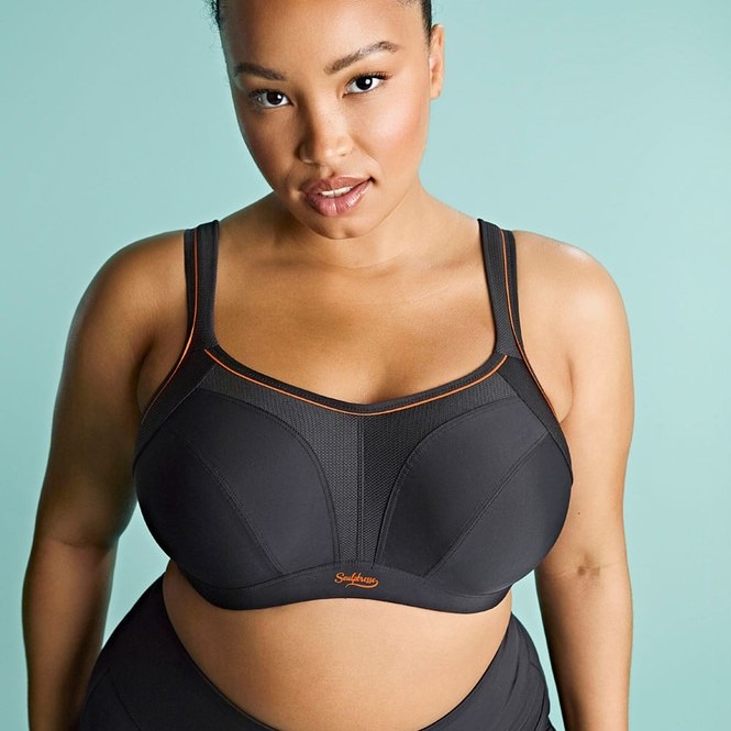 black sports bras