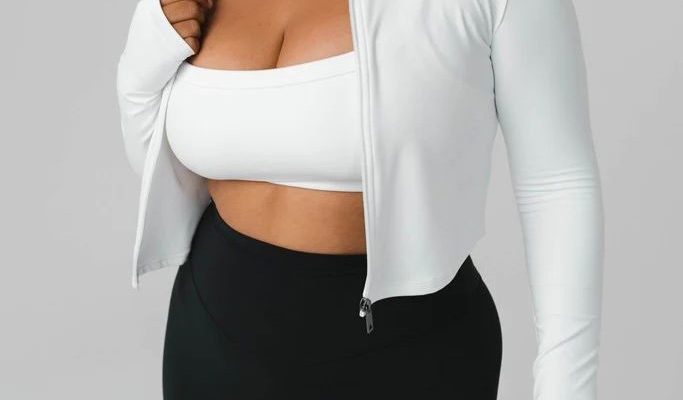 white athletic jacket