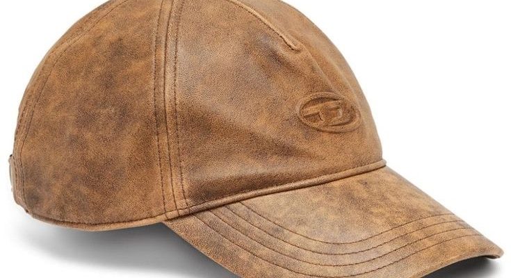 leather baseball cap