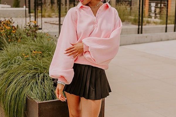 pink athletic jacket