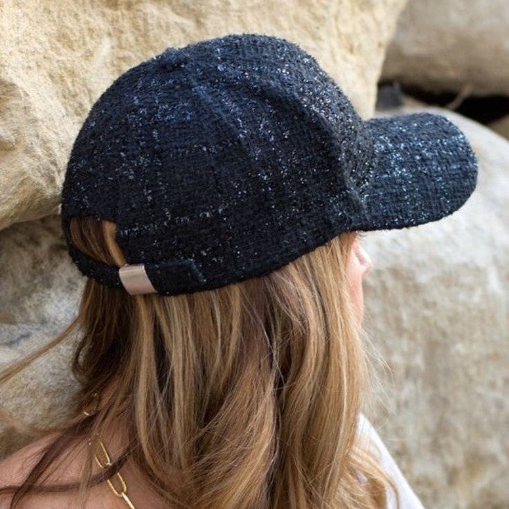 tweed baseball cap