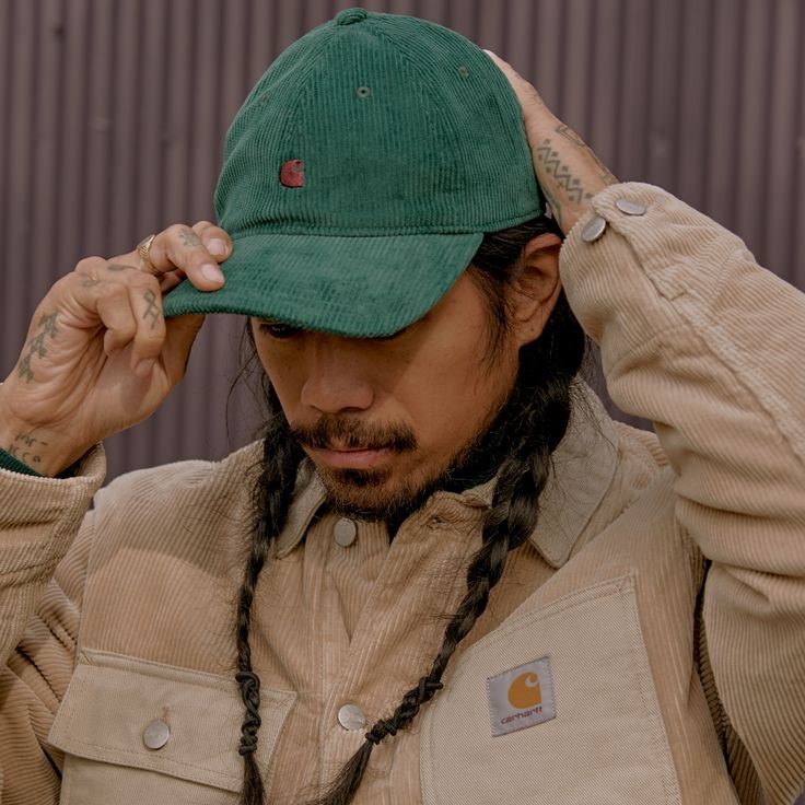 corduroy baseball cap