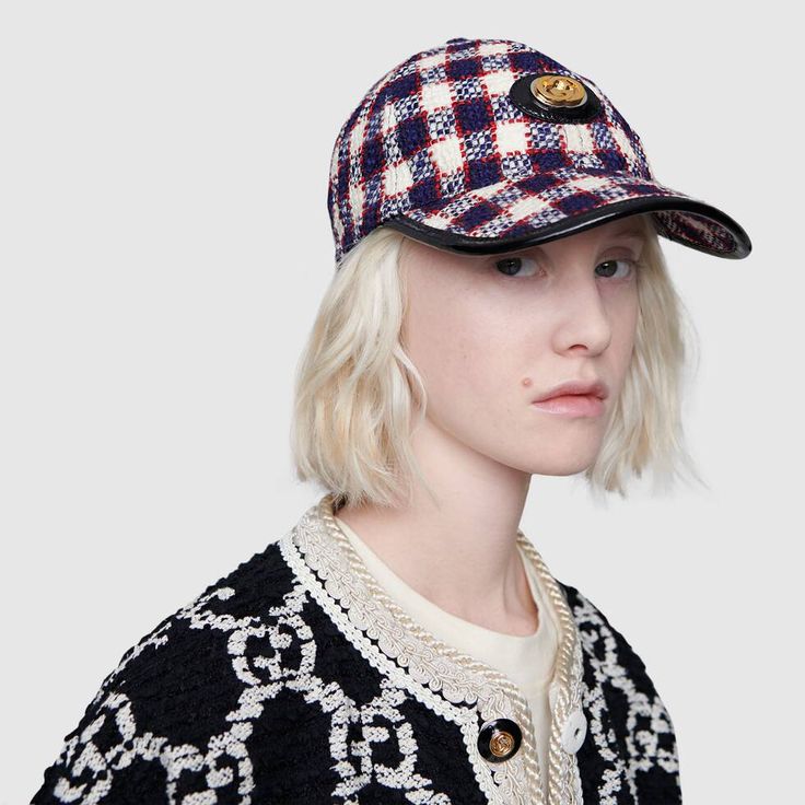 tweed baseball cap