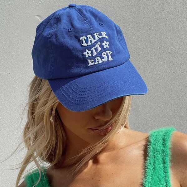 navy baseball cap