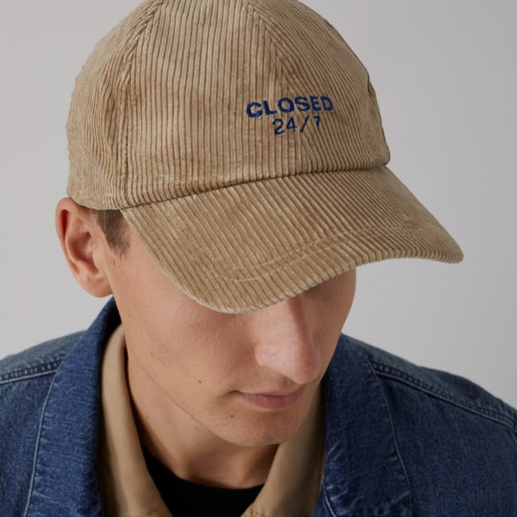 corduroy baseball cap