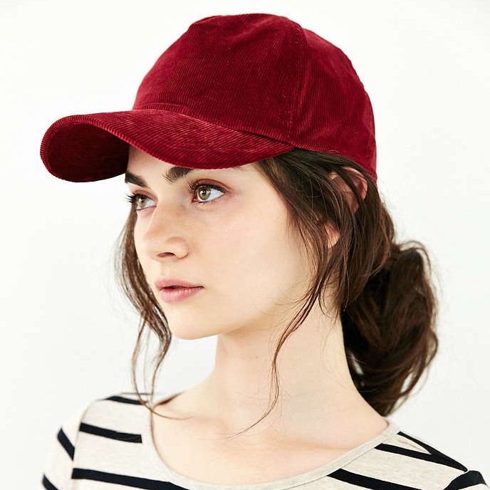 suede baseball cap