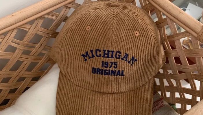 corduroy baseball cap