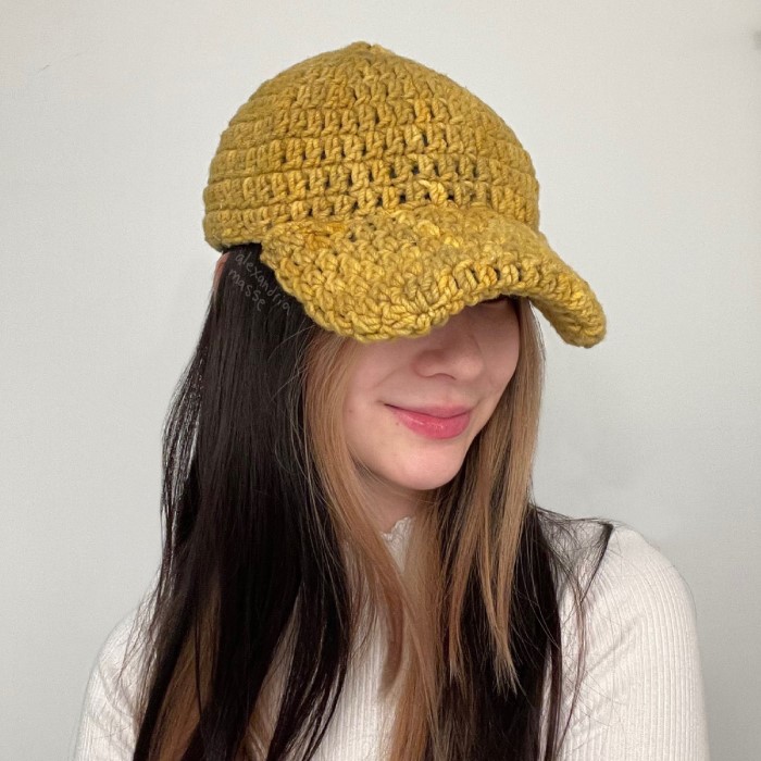 crochet baseball cap