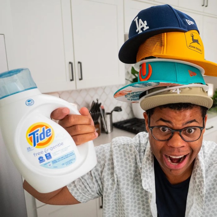 wash baseball cap