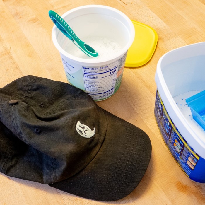wash baseball cap