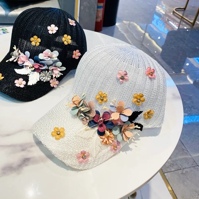 white baseball cap