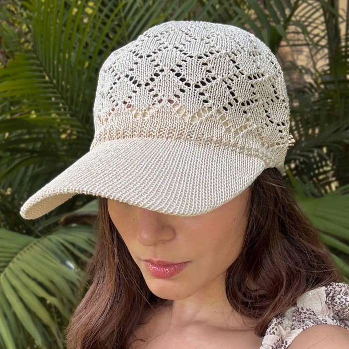 crochet baseball cap