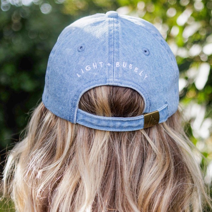 denim baseball cap