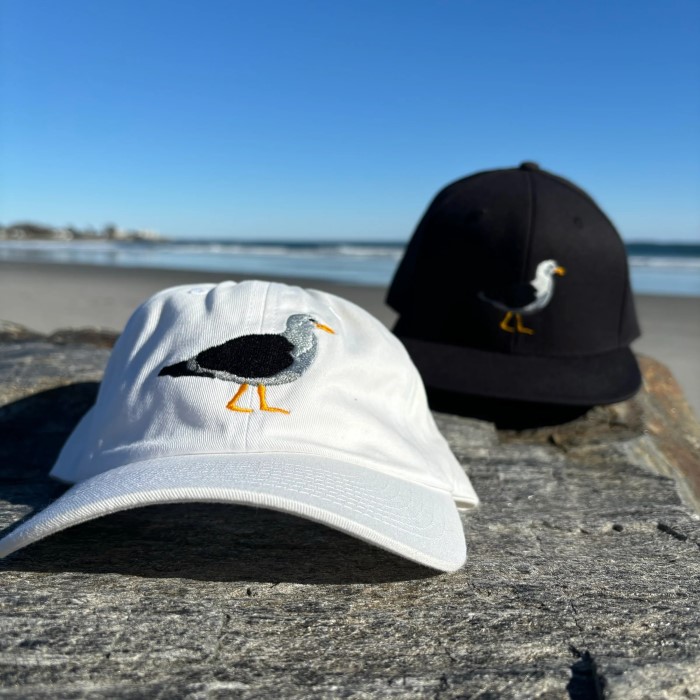 white baseball cap
