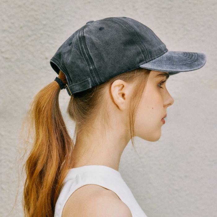 denim baseball cap
