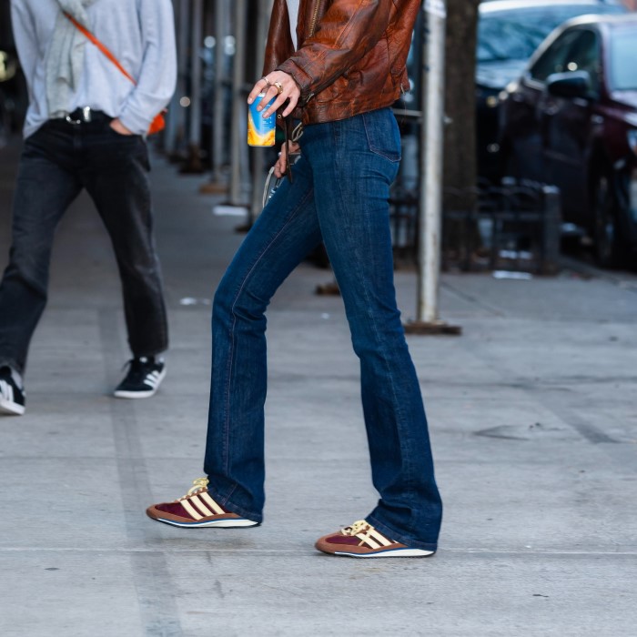 brown suede sneaker