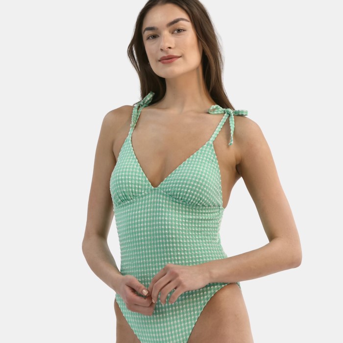 gingham swimsuit